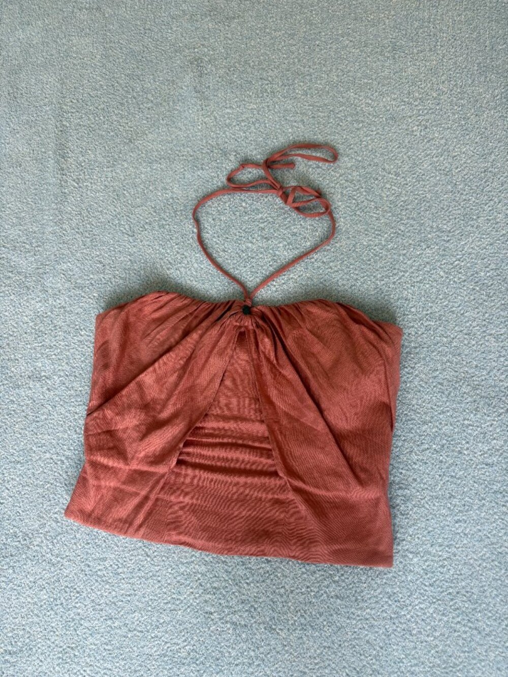 Cult Gaia Pink Linen Halter Top | Size M - Picture 3 of 7